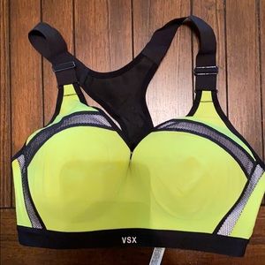 Neon yellow Victoria Secret sports bra